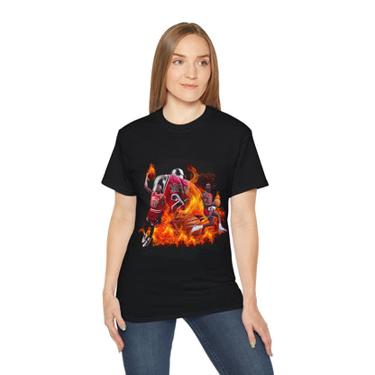 Basketball Jordan, Cool Sports Shirt, Unisex Cotton T-Shirt