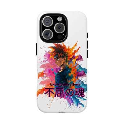 "unbesiegbare Seele" Tough Cases - Colorful Anime Phone Case Handyhülle