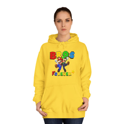 Super Bros College Hoodie, Unisex Gaming Hoodie