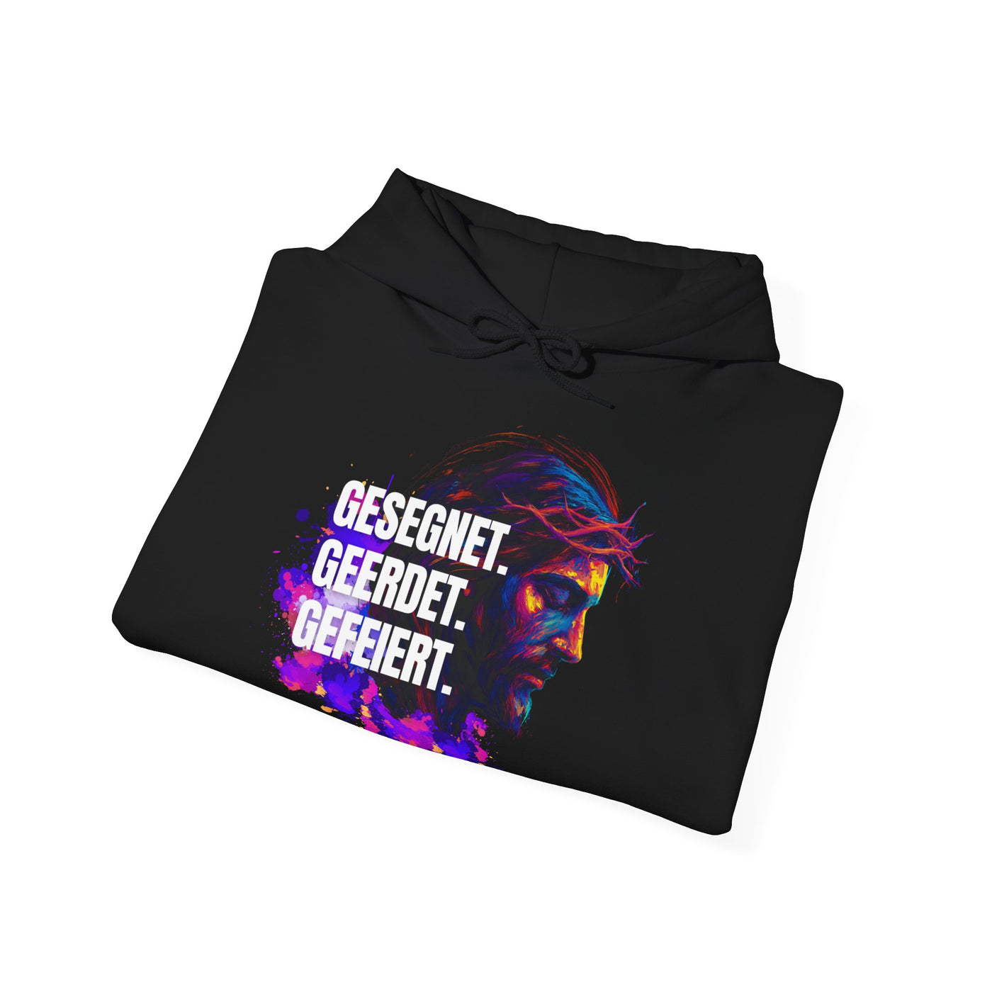 Jesus Colorful - with saying Blessed- Grounded - Celebrated