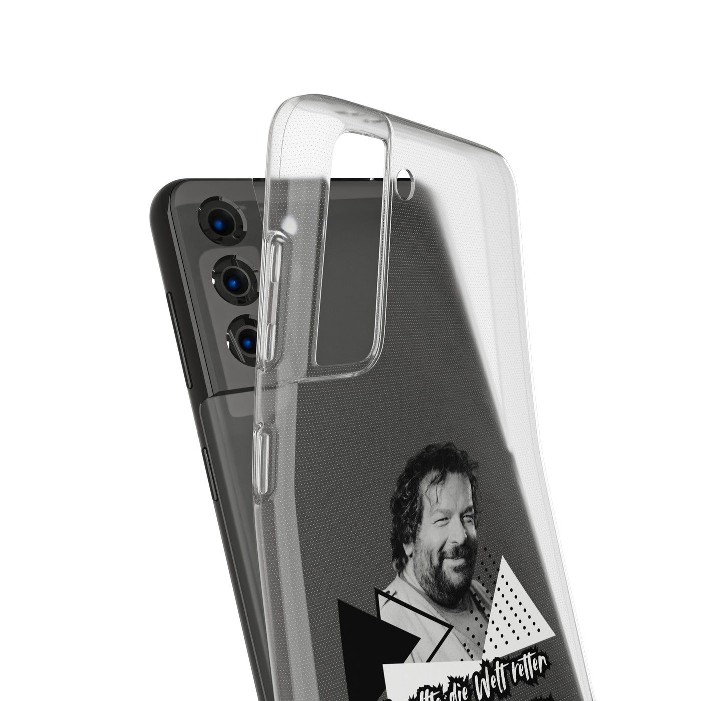 Handyhülle Unique Phone Cover, Ich wollte die Welt retten, dann gabs Mittag