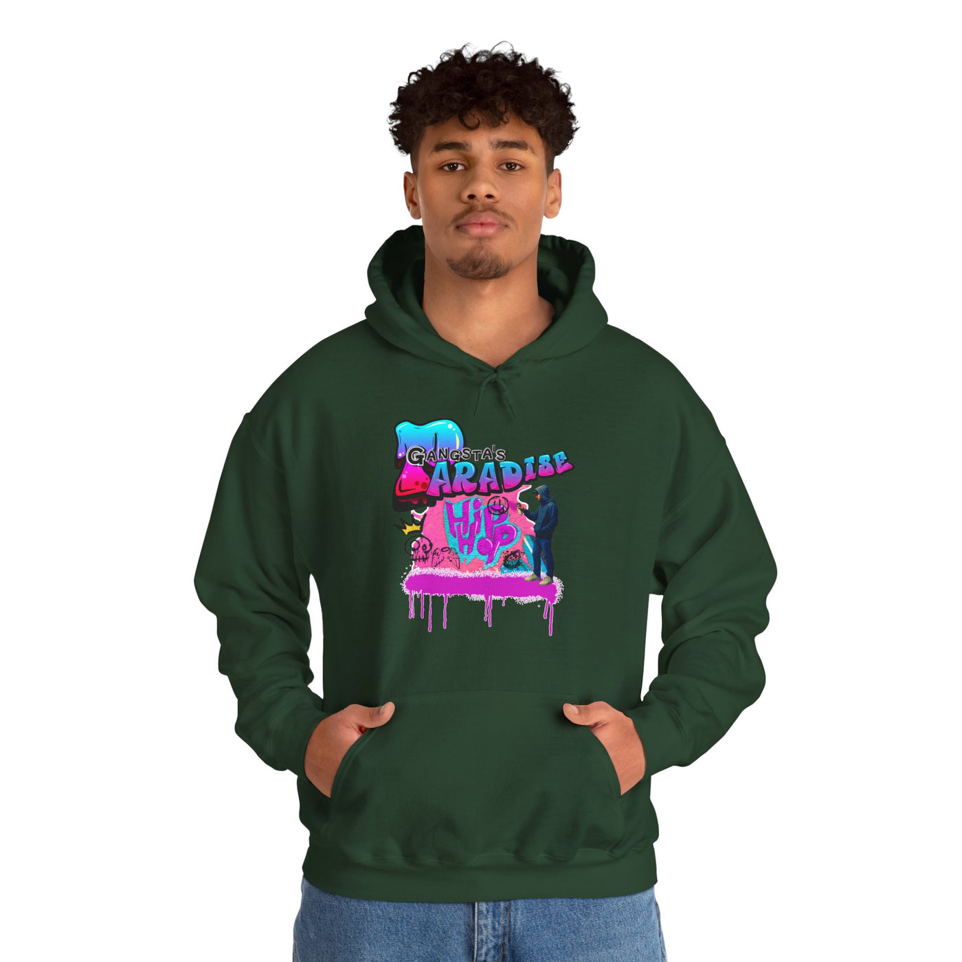 Hoodie Hip Hop Graffiti Design
