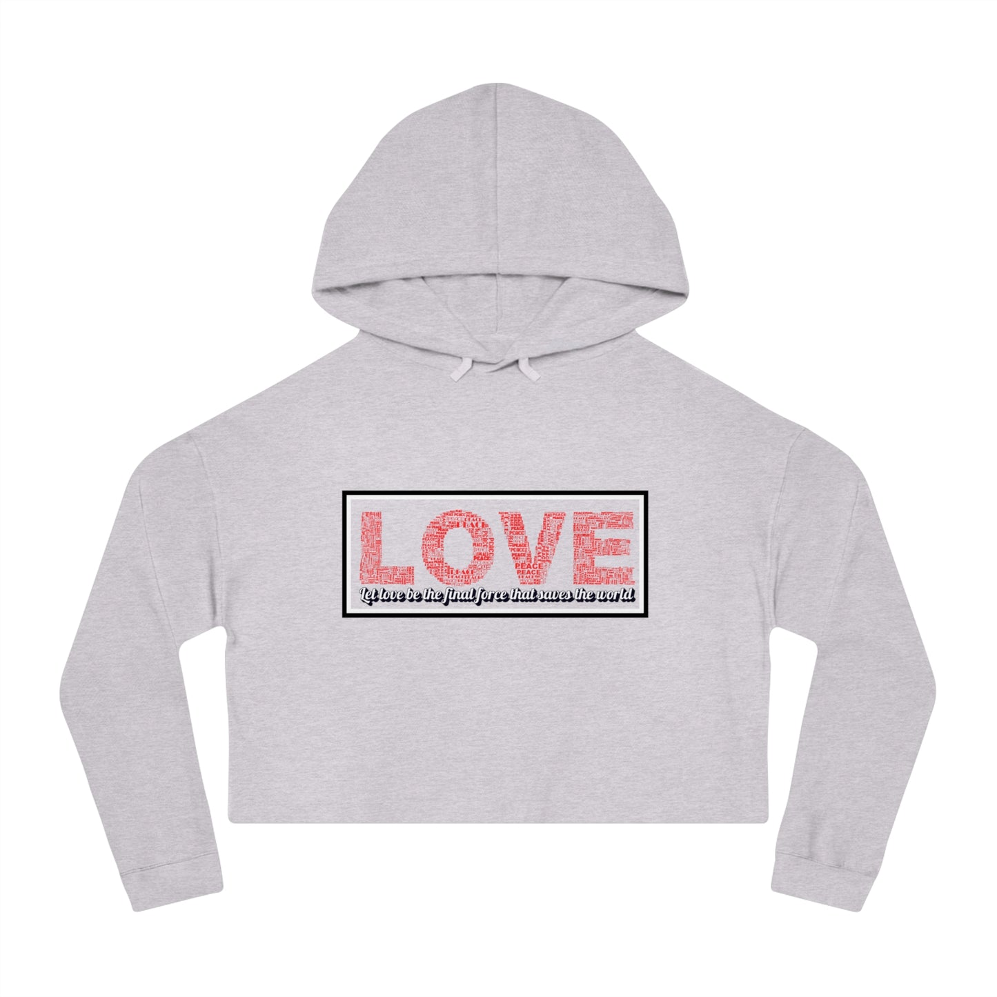 Love Crop Hoodie - Stylish & Cozy Streetwear for Casual Outings