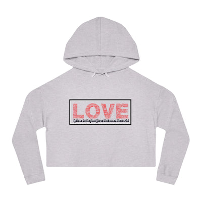 Love Crop Hoodie - Stylish & Cozy Streetwear for Casual Outings