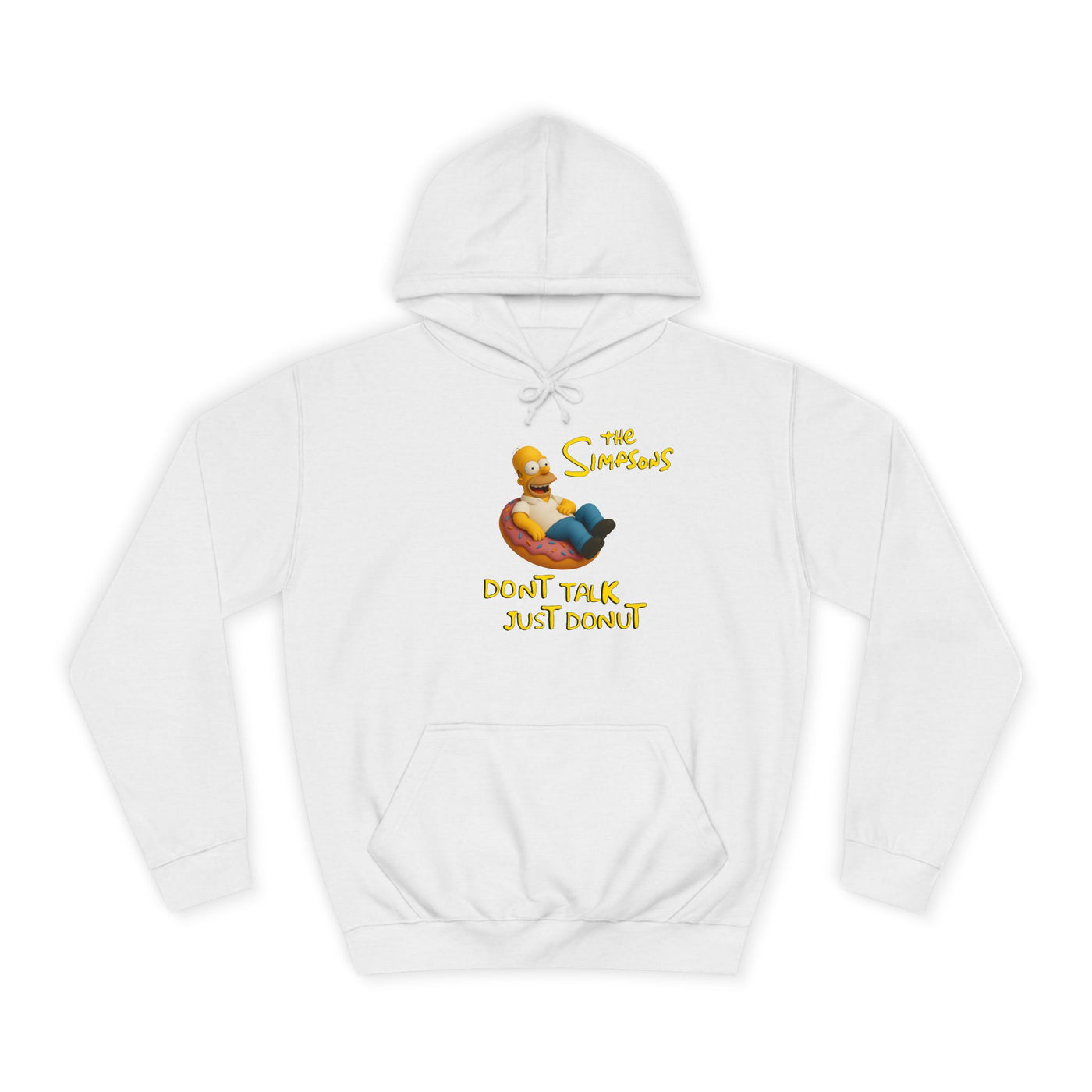 Funny Donut Lover Hoodie, Unisex College Hoodie, The Simpsons