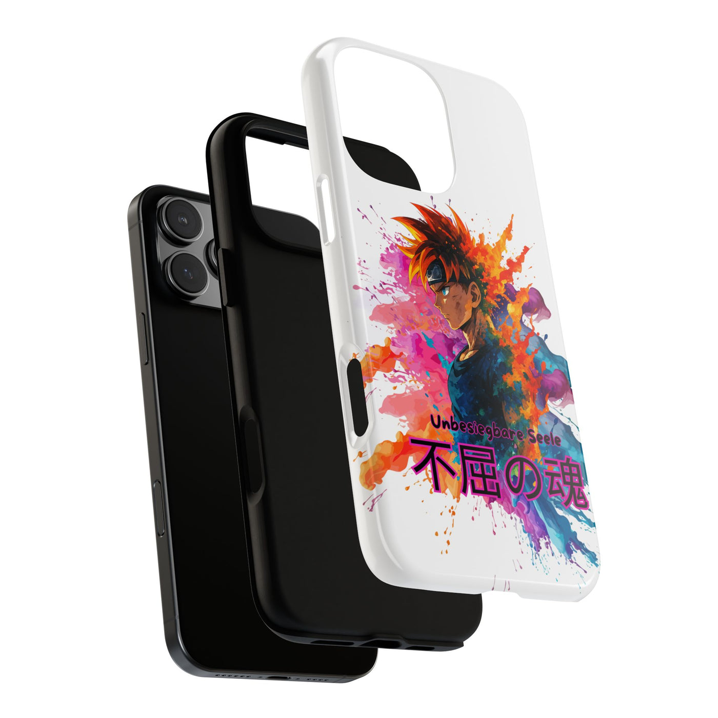 "unbesiegbare Seele" Tough Cases - Colorful Anime Phone Case Handyhülle