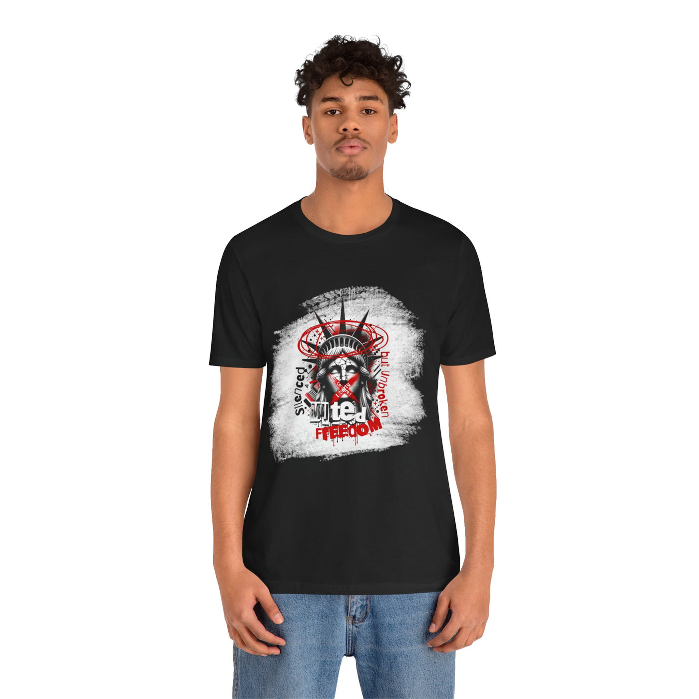 Freedom-Themed Unisex T-Shirt, Statue of Liberty - Freiheitsstatue