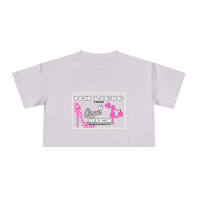 Ich liebe shoppe "Shopping Queen" Crop Tee  copped Shirt