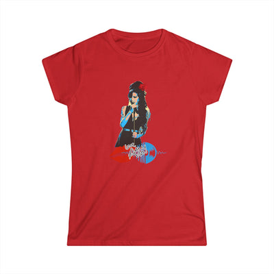 Amy Winehouse Bold Floral Art Women's Shirt