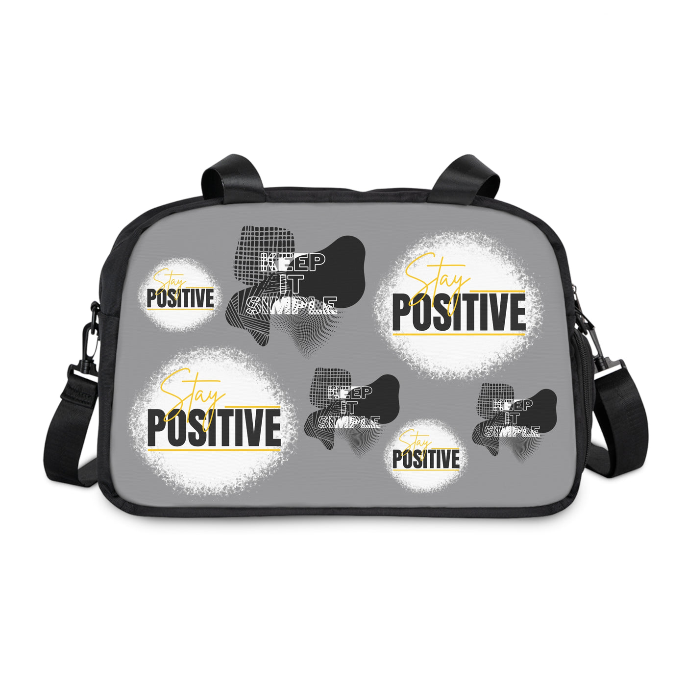Stay Positive Fitness Handbag - Motivational Gym Tote for Active Lifestyle