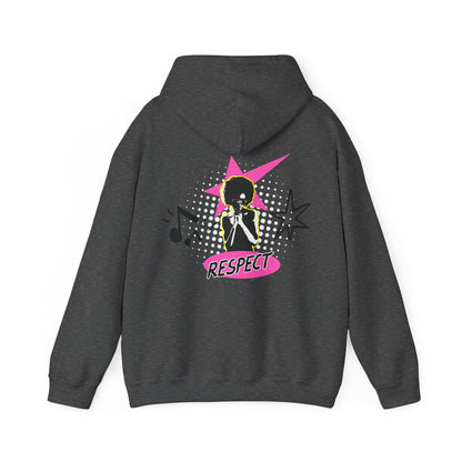 Respect Unisex Hooded Sweatshirt, Streetwear Hoodie