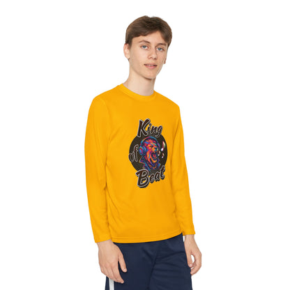 King of Beat Youth Long Sleeve Tee - Perfect for Young Musicians! 