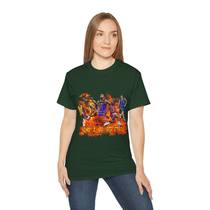 Basketball Legends, Cool Sports Shirt, Unisex Cotton T-Shirt