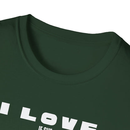 Minimalist Red Graphic Unisex T-Shirt - I love my wife