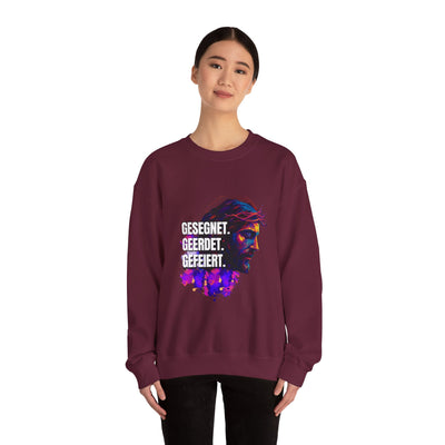 Sweatshirt Jesus- GESEGNET - GEERDET  - GEFEIERT