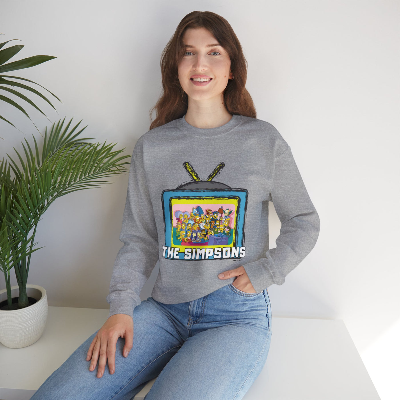 The Simpsons Unisex Heavy Cotton Sweatshirt