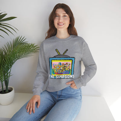 The Simpsons Unisex Heavy Cotton Sweatshirt