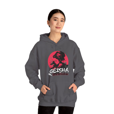 "Geisha Inside"Fleece Hoodie, Cozy