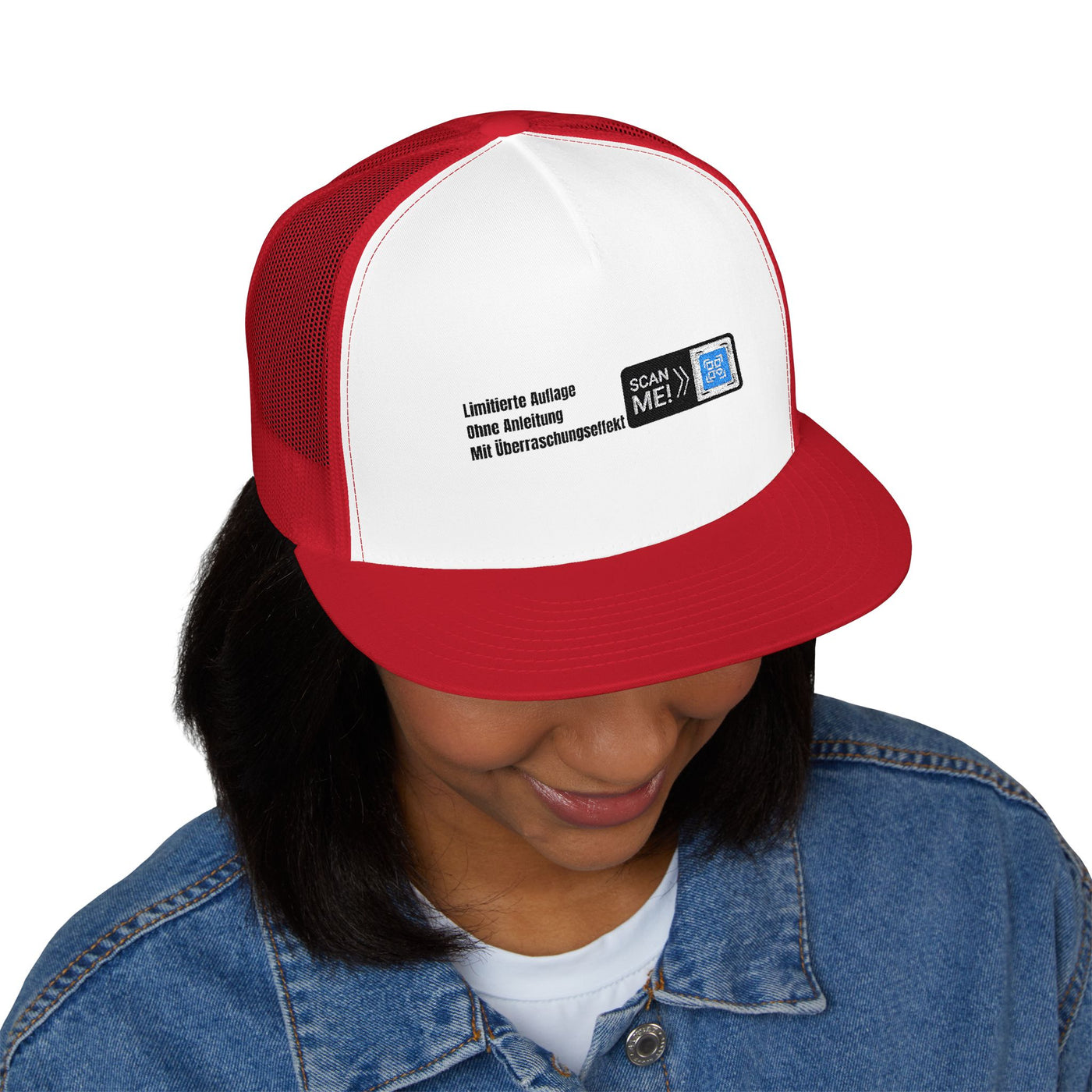 Mesh Cap Trucker Cap saying with limited edition with surprise effect