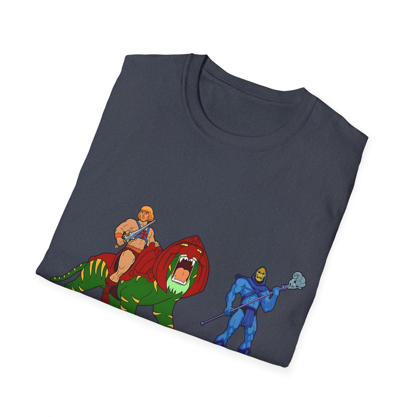 He-Man Retro Graphic Tee, Unisex Softstyle Shirt for Fans, Vintage Cartoon Apparel, Gift for Geeks, Nostalgic T-Shirt