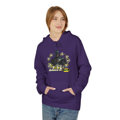 Batman-Inspired Unisex Fleece Hoodie, "Batmod on"