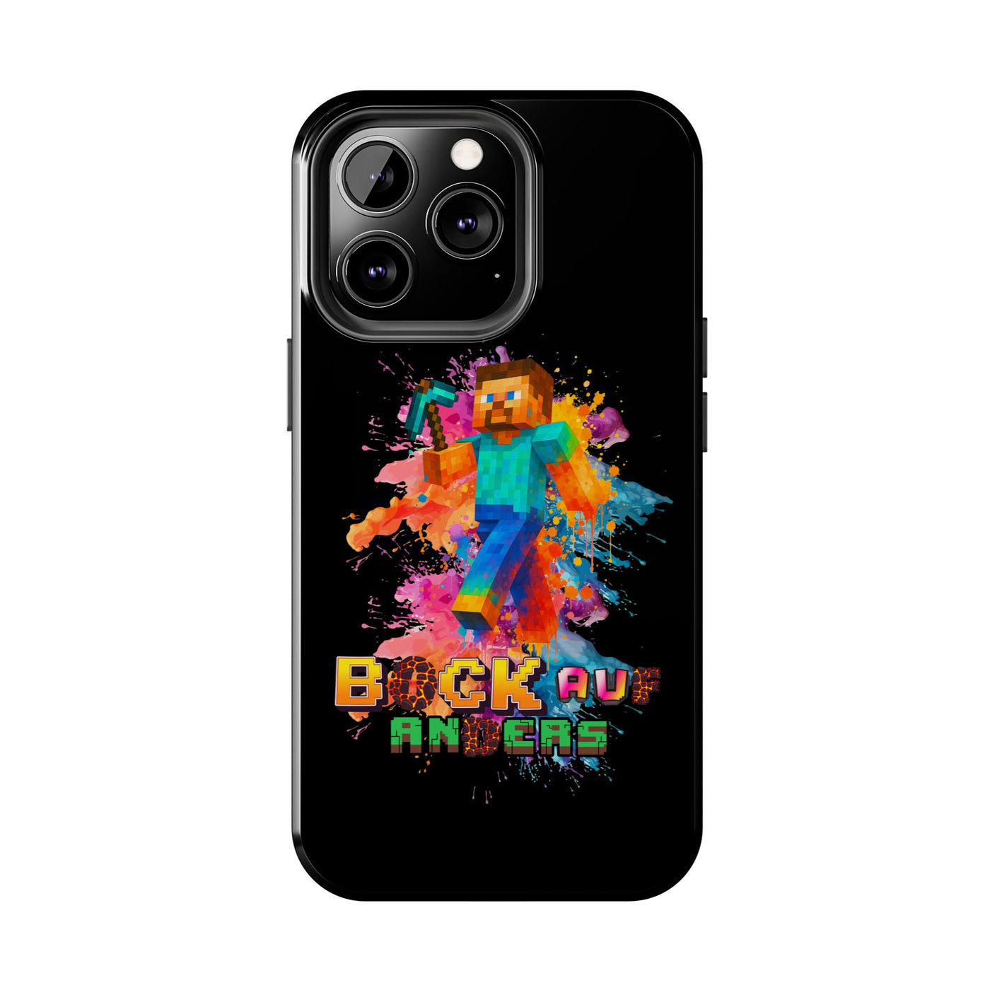 Minecraft Inspired Tough Phone Case - Handyhülle  "Bock auf anders" Colorful Gamer Design