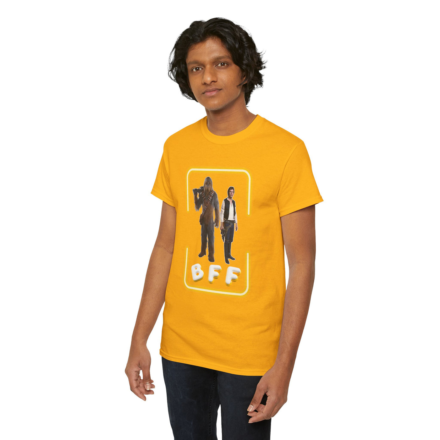 BFF Chewbacca &amp; Han Solo Unisex Heavy Cotton Shirt