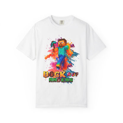 Colorful Gamer T-Shirt - Back to Different Minecraft Design