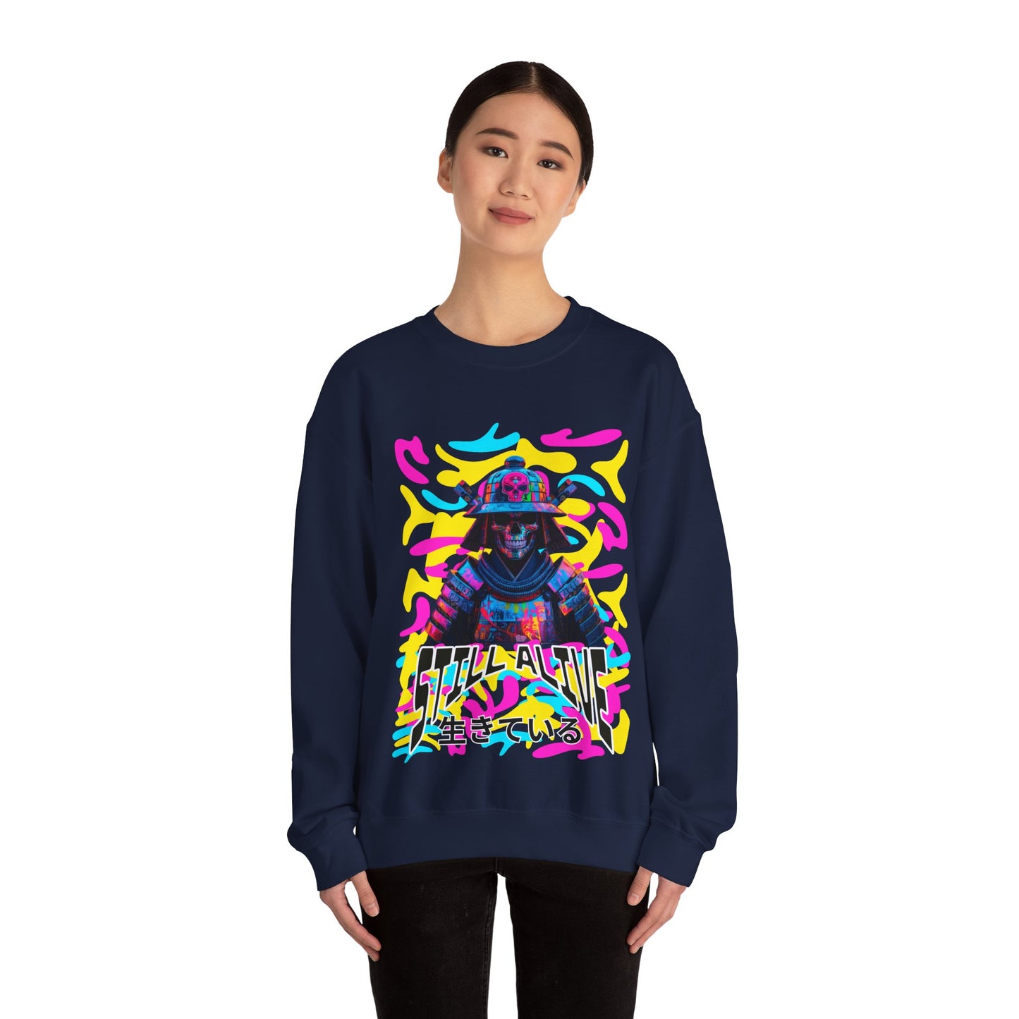 Samurai Still alive Sweatshirt - mit Japanischer Schrift
