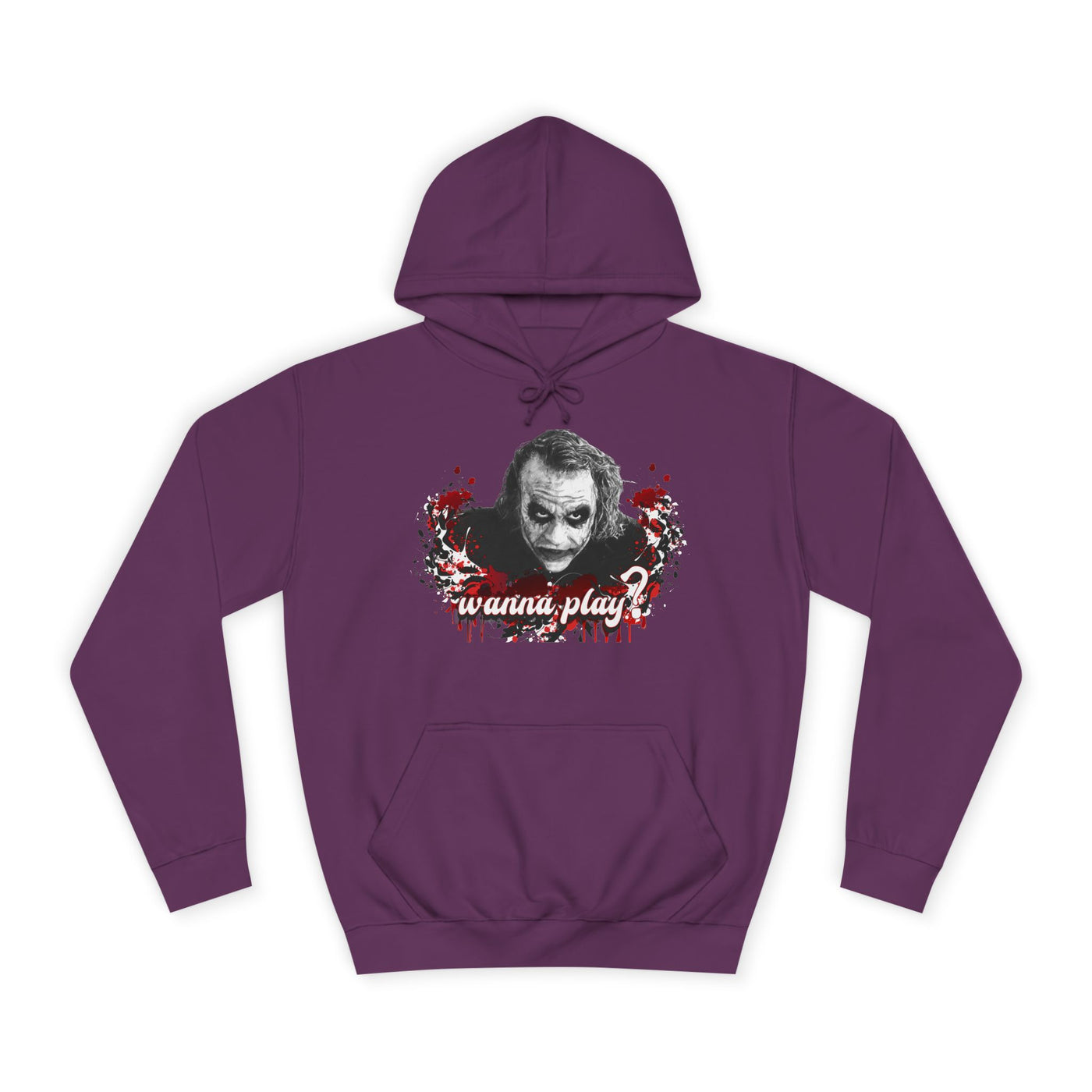 Joker "wanna play" college hoodie