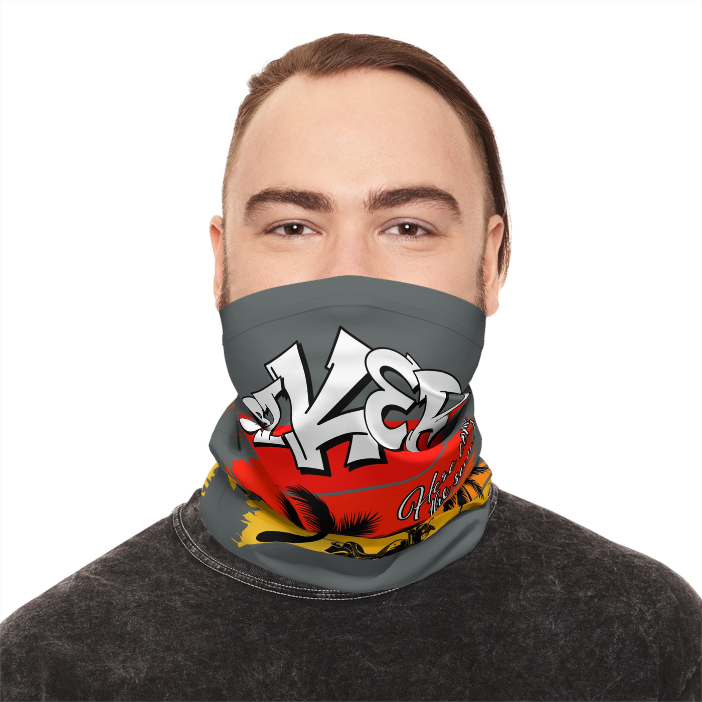 Motorcycle Beach Vibe Neck Gaiter, Biker Fashion,