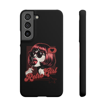 Retro Girl Snap Case Handyhülle