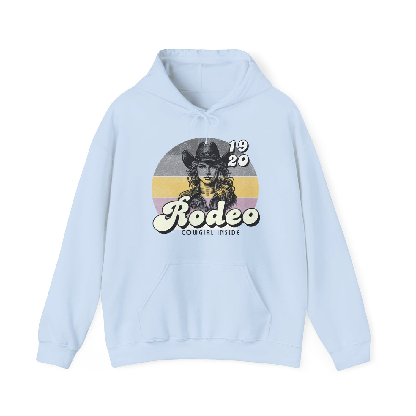 Rodeo Cowgirl Hooded HOODIE - Unisex Heavy Blend™ - Retro Style