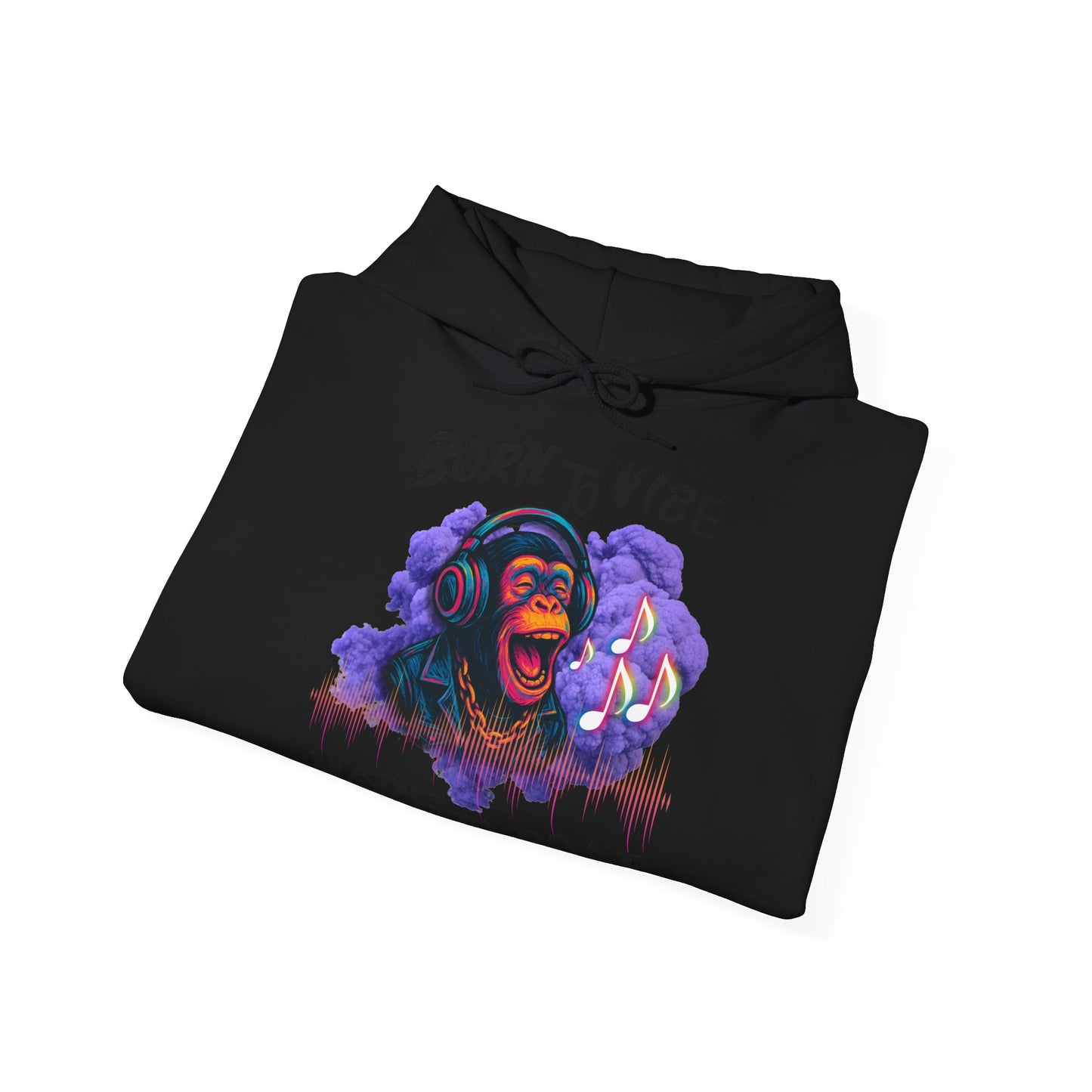 Born to Vibe Unisex Heavy Blend™ Hooded Sweatshirt - Made to Roar Monkey - Monkey 