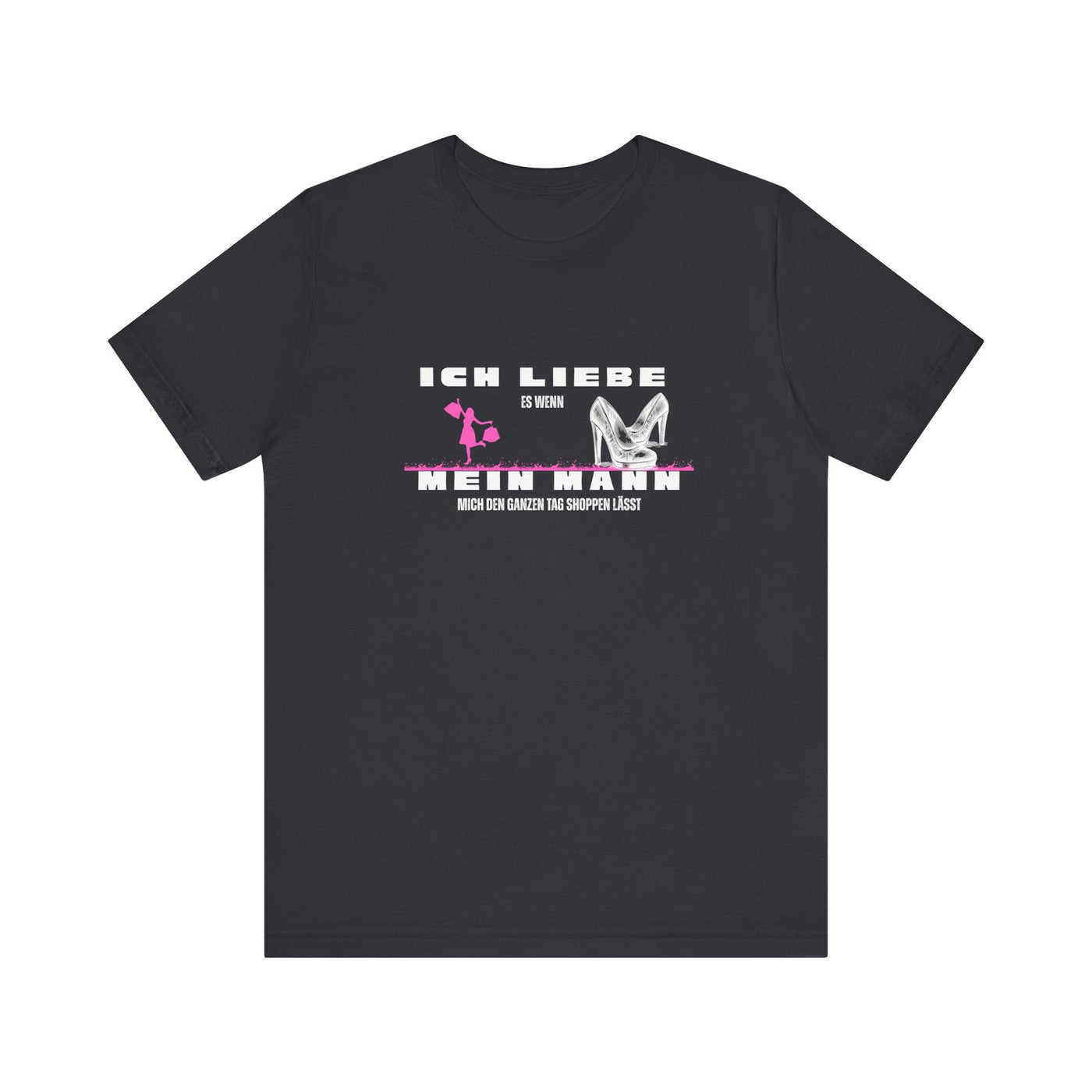 Ich liebe mein Mann "Shopping" Unisex Jersey Short Sleeve Tee