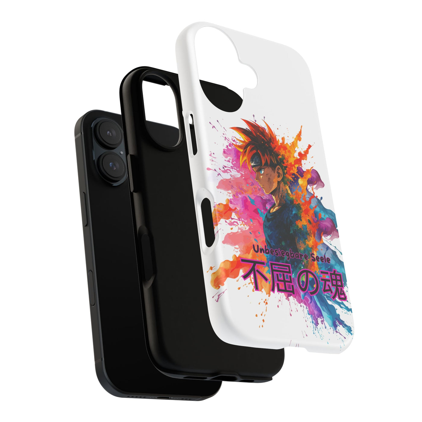 "unbesiegbare Seele" Tough Cases - Colorful Anime Phone Case Handyhülle