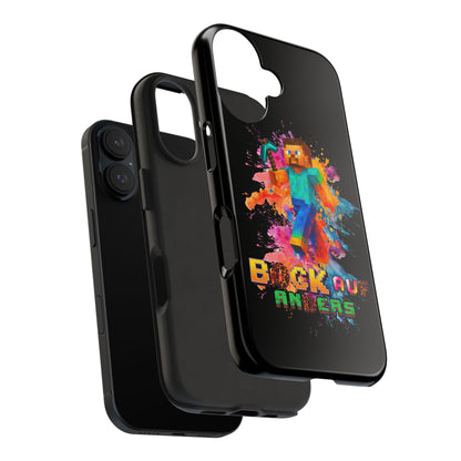 Minecraft Inspired Tough Phone Case - Handyhülle  "Bock auf anders" Colorful Gamer Design