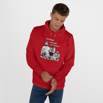 Hoodie Unisex Witz  Alan Garner– Ich kam ich sah und vergaß - Warum ich hier bin!