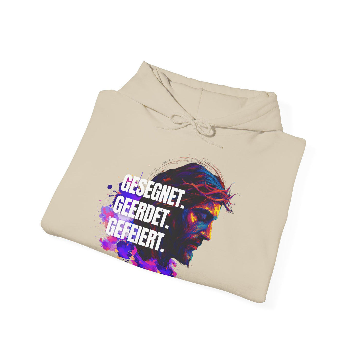 Jesus Colorful - with saying Blessed- Grounded - Celebrated