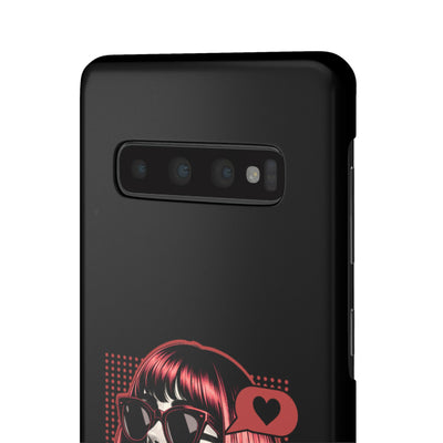 Retro Girl Snap Case Handyhülle