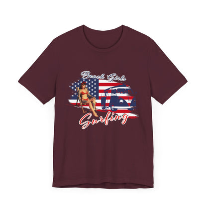 Beach Girls Surfing USA