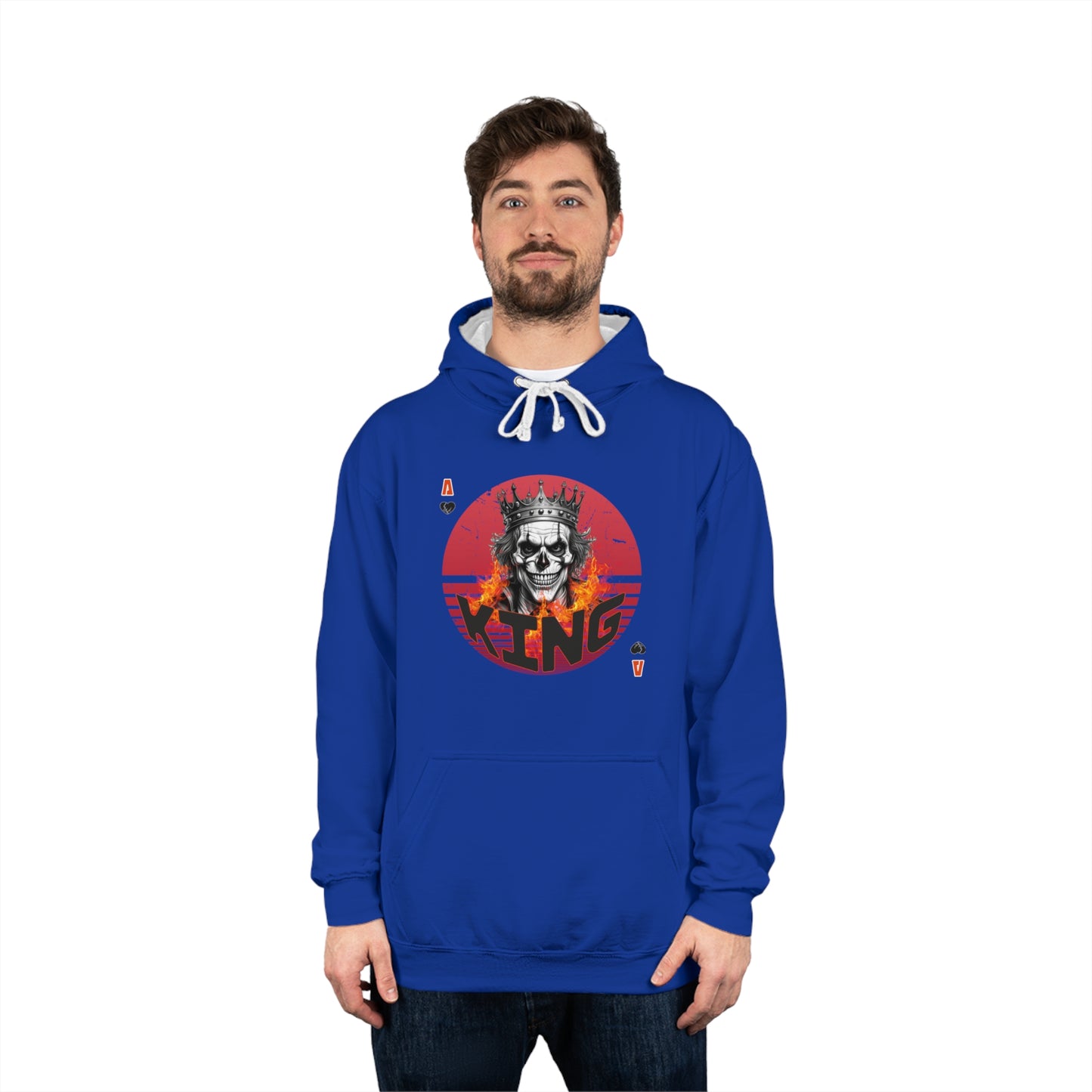 Hoodie Skull King Skull King Heart King
