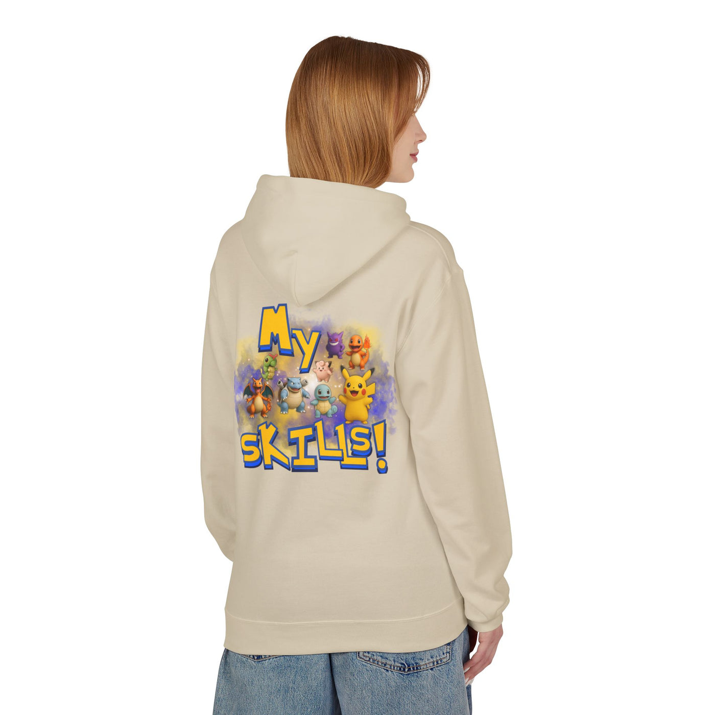 Pokemon Skills Hoodie, Unisex Pokemon Sweatshirt, Cute Hoodie