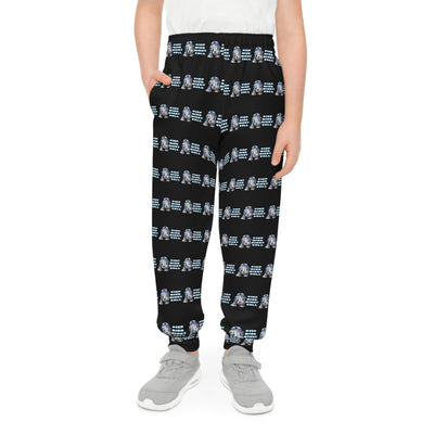 Kids jogging pants with Star Wars R2D2 and the saying "Don't peep me"