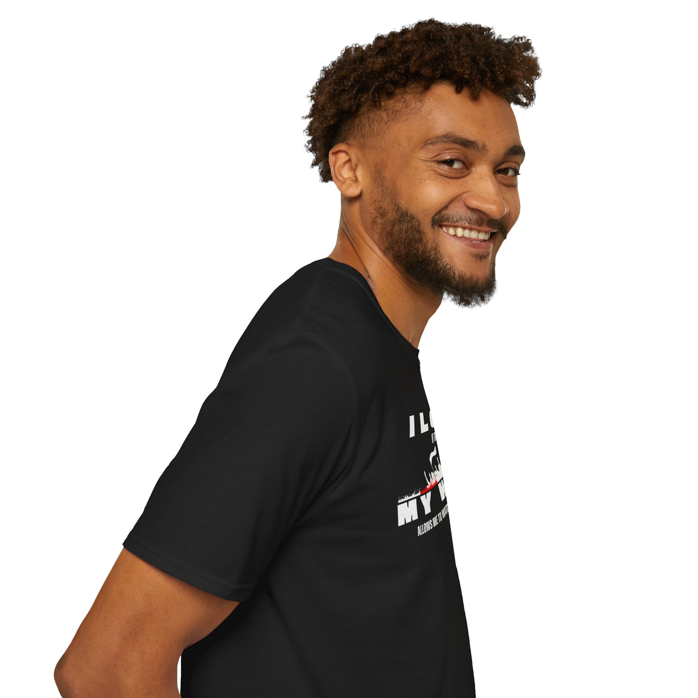 Minimalist Red Graphic Unisex T-Shirt - I love my wife 