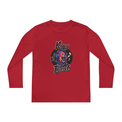 King of Beat Youth Long Sleeve Tee - Perfect for Young Musicians! 
