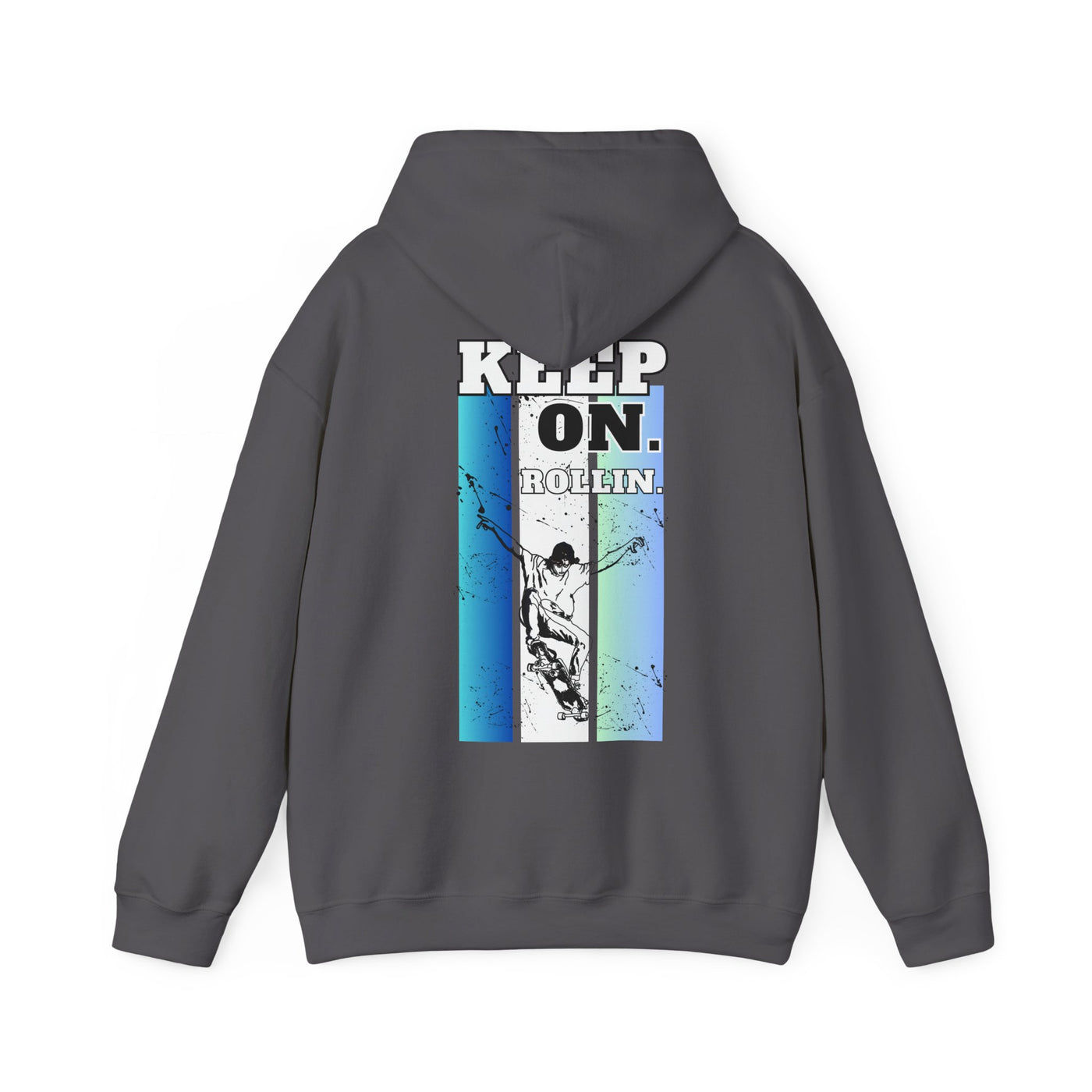 Skateboarding Warmup Hoodie - 'Skate Fall Get Up Ride Repeat' Design