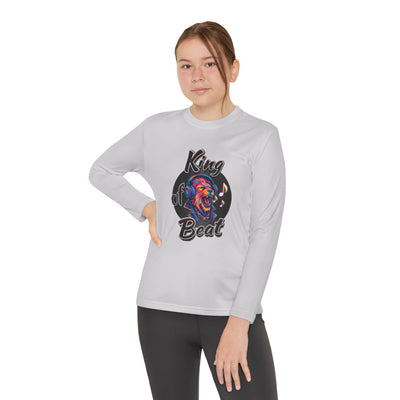 King of Beat Youth Long Sleeve Tee - Perfect for Young Musicians! 