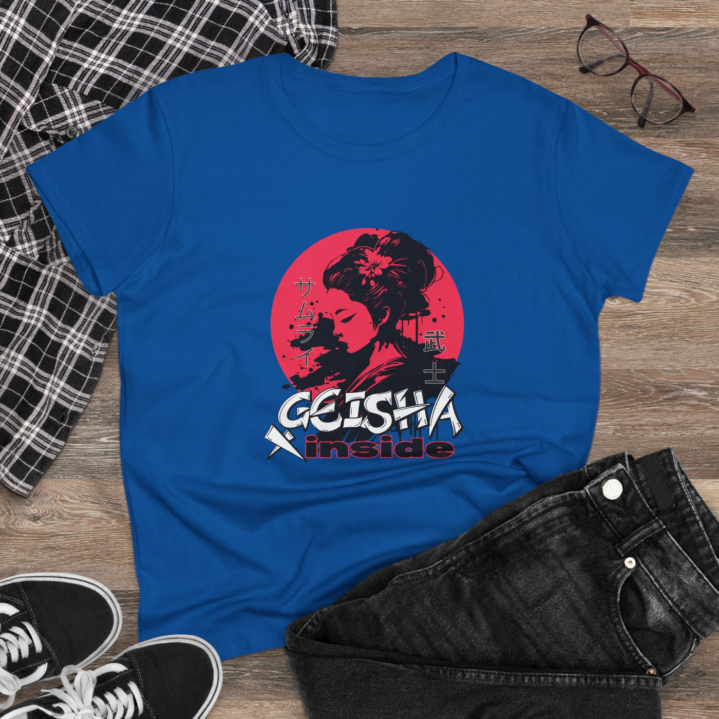 "Geisha Inside"Fleece Shirt, Cozy