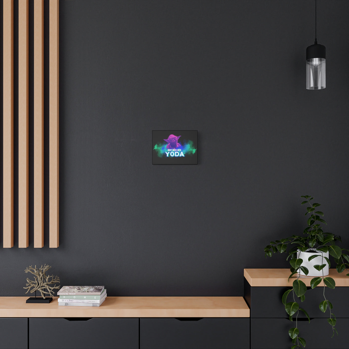 Inspirational Yoda Canvas Art - Modern Wall Decor for Star Wars Fans